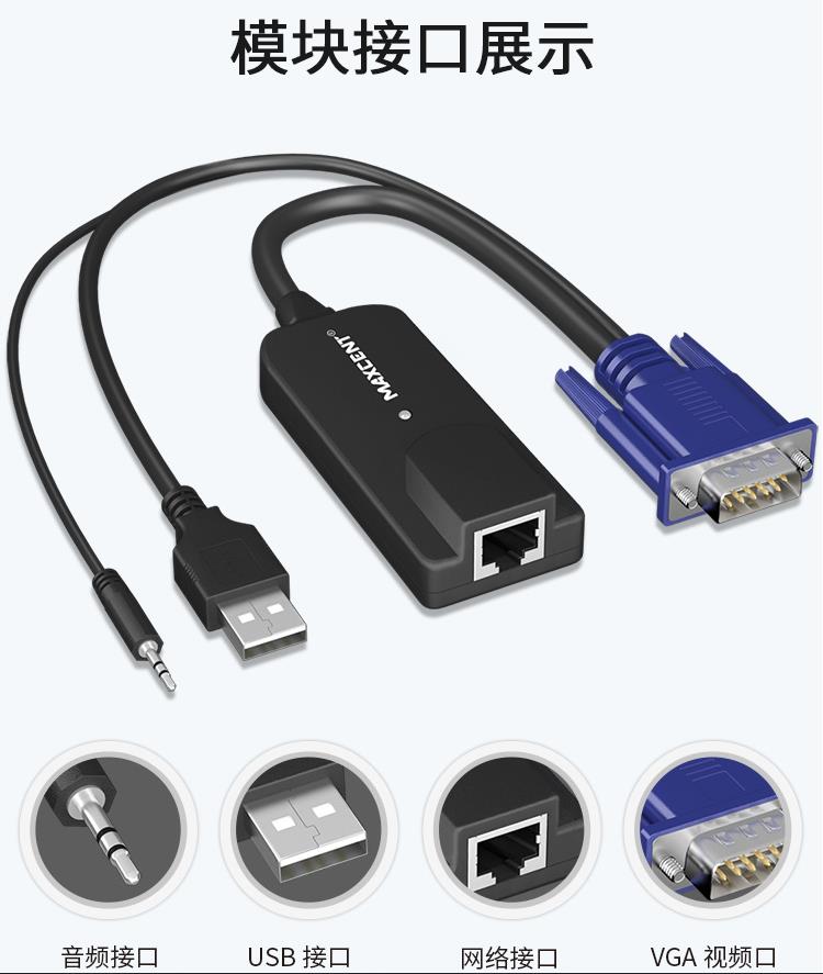 MGT-01A模塊MGT和AEC7系列數字矩陣式kvm音頻模塊模塊接口展示